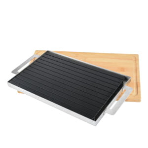 How does the defrosting tray work and how fast does it defrost food?插图