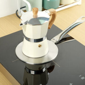 Stainless Steel Foldable Handle Heat Diffuser Plate with Induction Cooktops插图